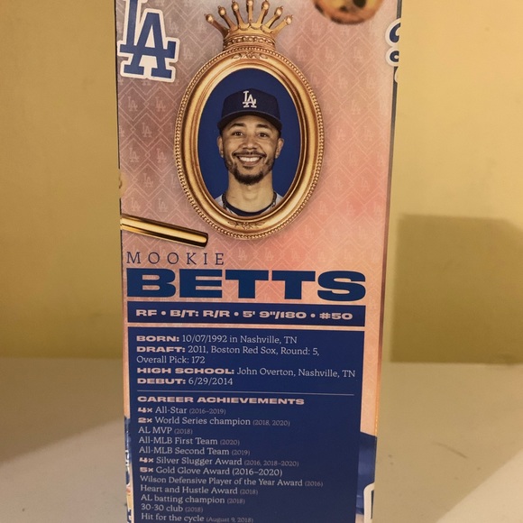 LA DODGERS MOOKIE BETTS BOBBLEHEAD **SOLD** - Picture 2 of 4